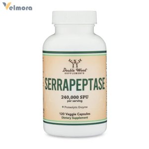 Double Wood Serrapeptase 240,000 Spu Per Serving 120 Capsules