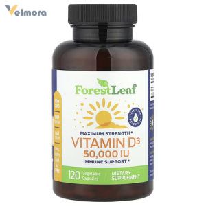 Forest Leaf, Maximum Strength, Vitamin D3, 1,250 Mcg (50,000 Iu) Vegetable Capsules