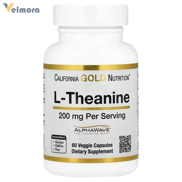 California Gold Nutrition, L-Theanine 200 mg 6o Capsules In Pakistan