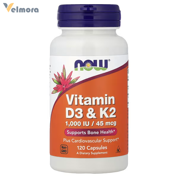Now Foods Vitamin D3 & K2 120 Capsules In Pakistan