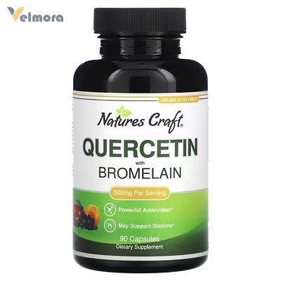Nature's Craft Quercetin with Bromelain 600mg Capsules