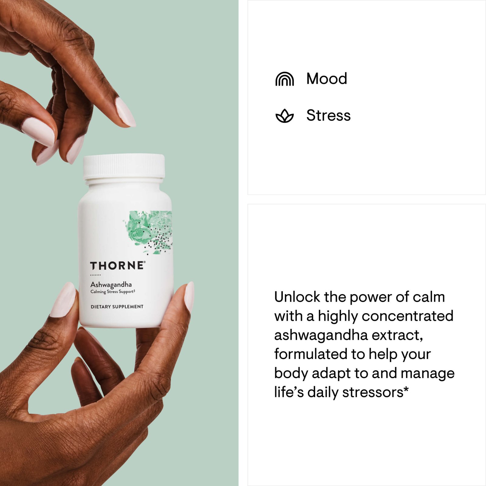 Thorne, Ashwagandha, 120 mg thumbnail 2