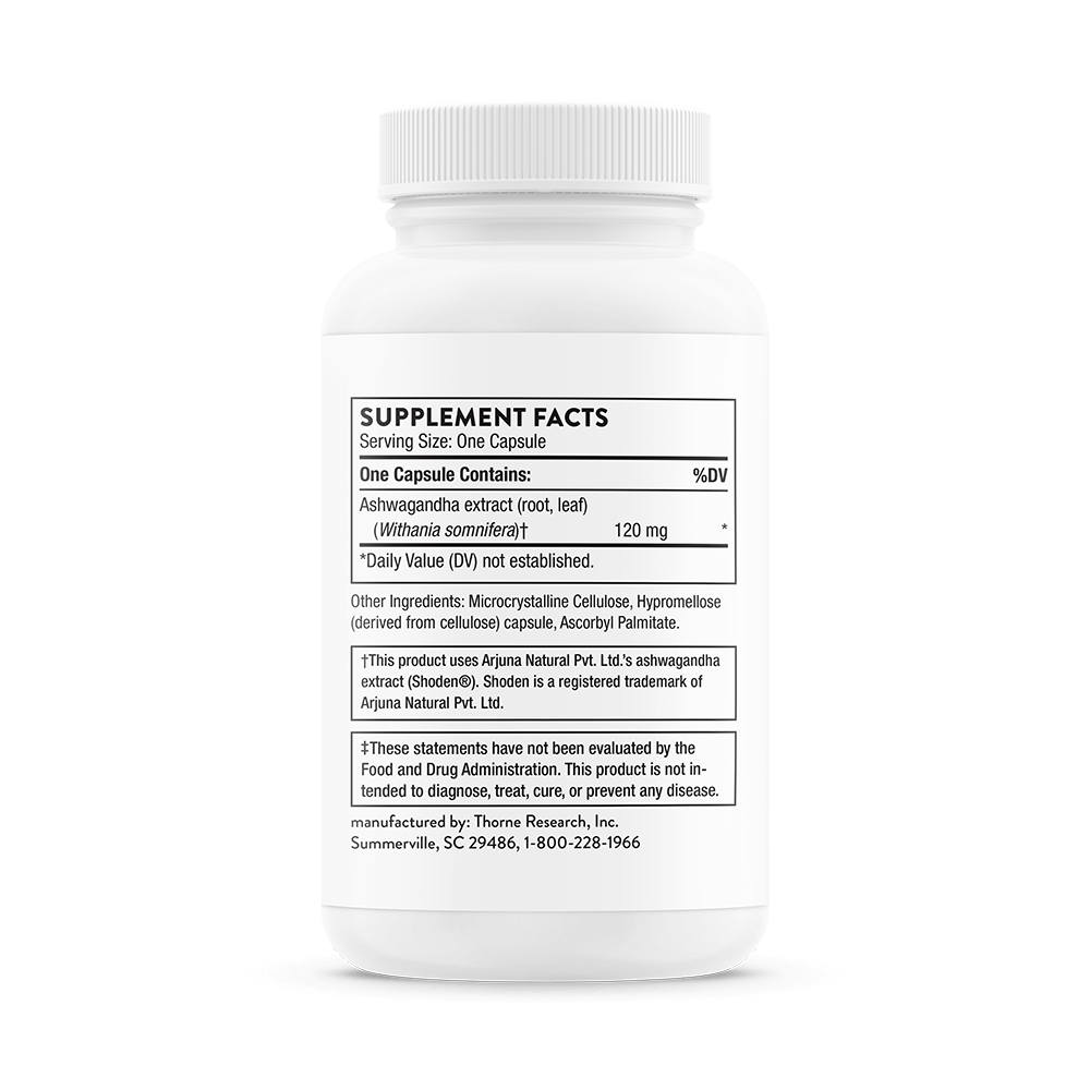 Thorne, Ashwagandha, 120 mg thumbnail 3