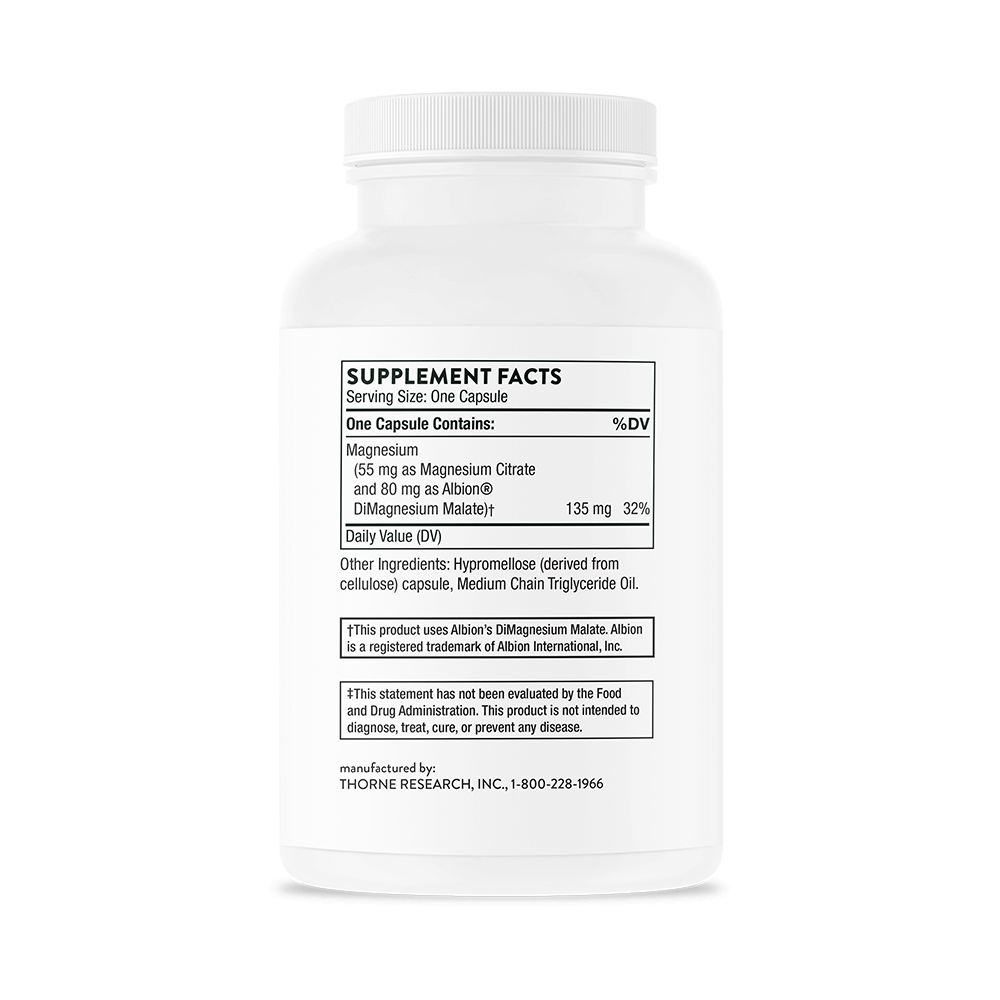 Thorne Magnesium Citramate Capsules thumbnail 2