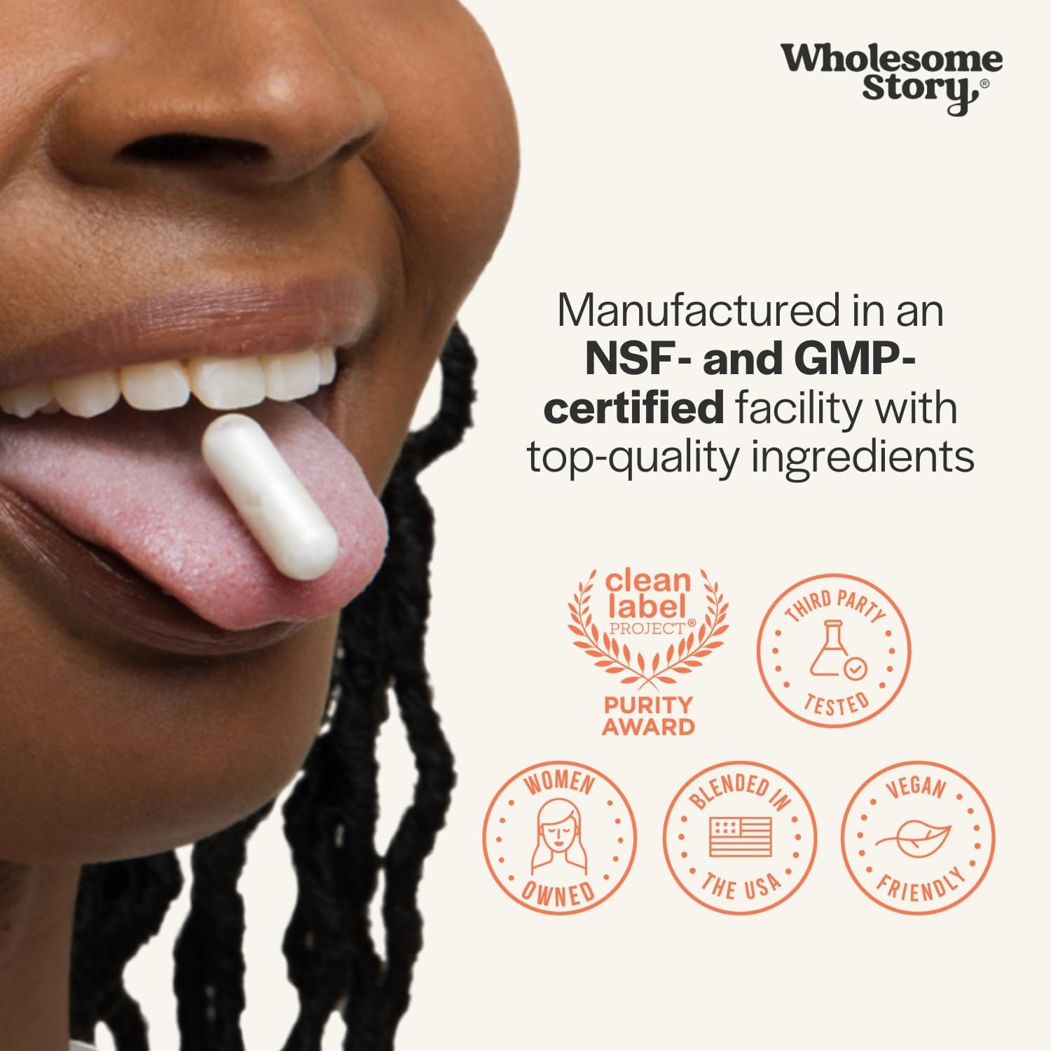 Wholesome Story Inositol (Myo-Inositol) Capsules thumbnail 2