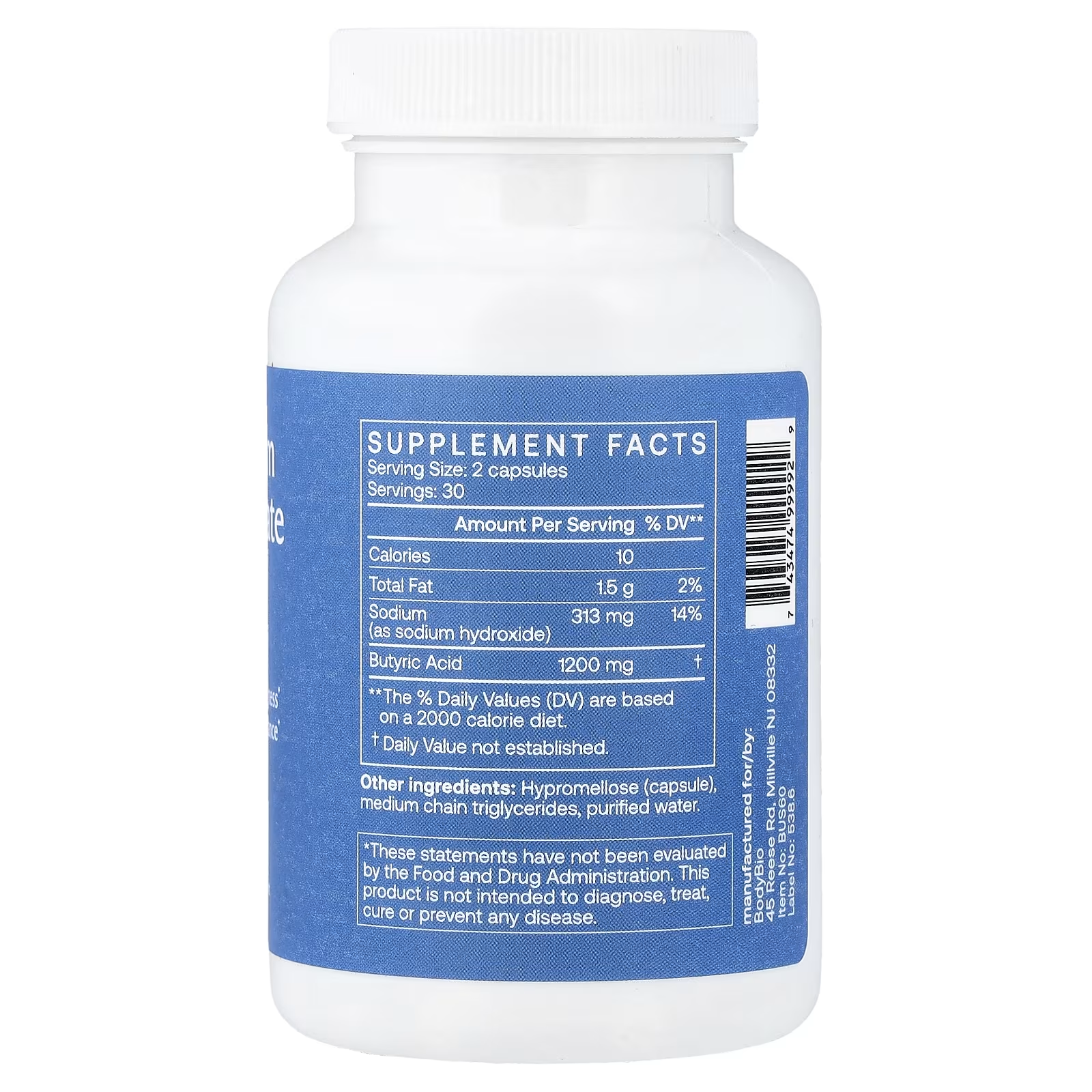 Bodybio Butyrate Gut Health Supplement In Pakistan thumbnail 3