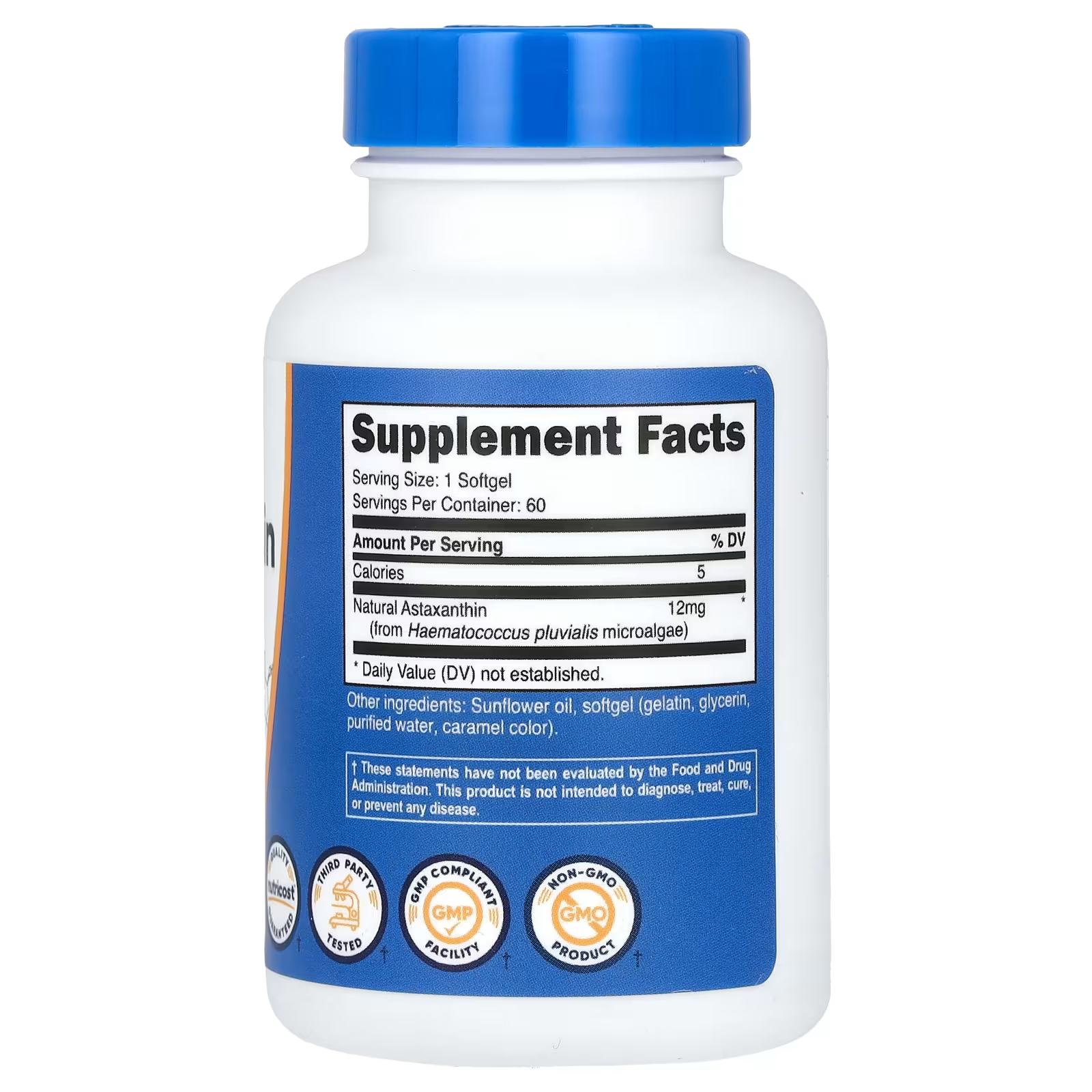 Nutricost Astaxanthin 12mg Softgels thumbnail 2