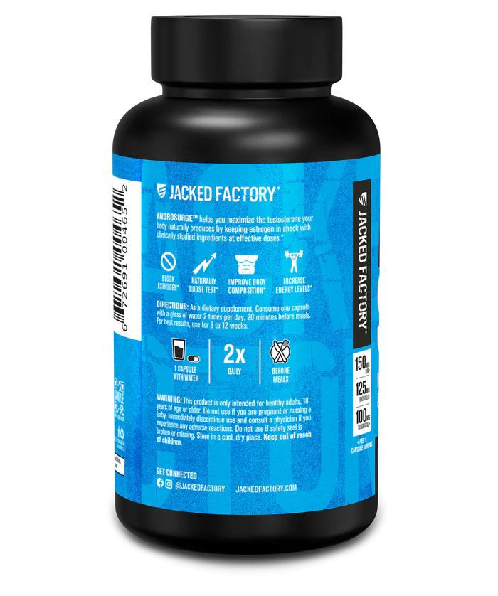 Jacked Factory Androsurge Estrogen Metabolizer and Testosterone Booster thumbnail 2