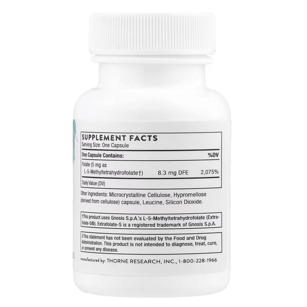 Thorne - 5-MTHF 5 mg Methylfolate Capsules In Pakistan thumbnail 2