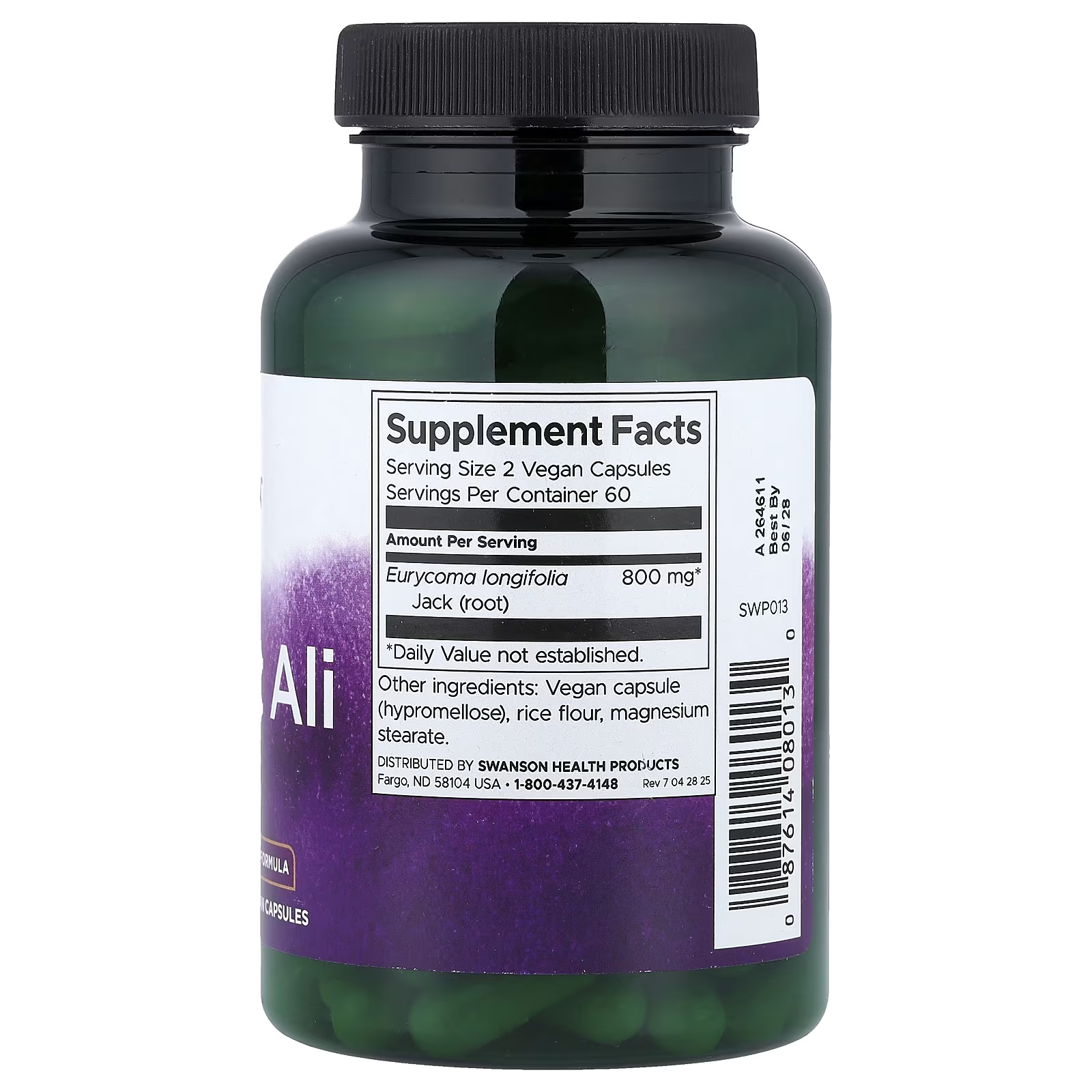 Swanson Tongkat Ali 400 mg Capsules thumbnail 2