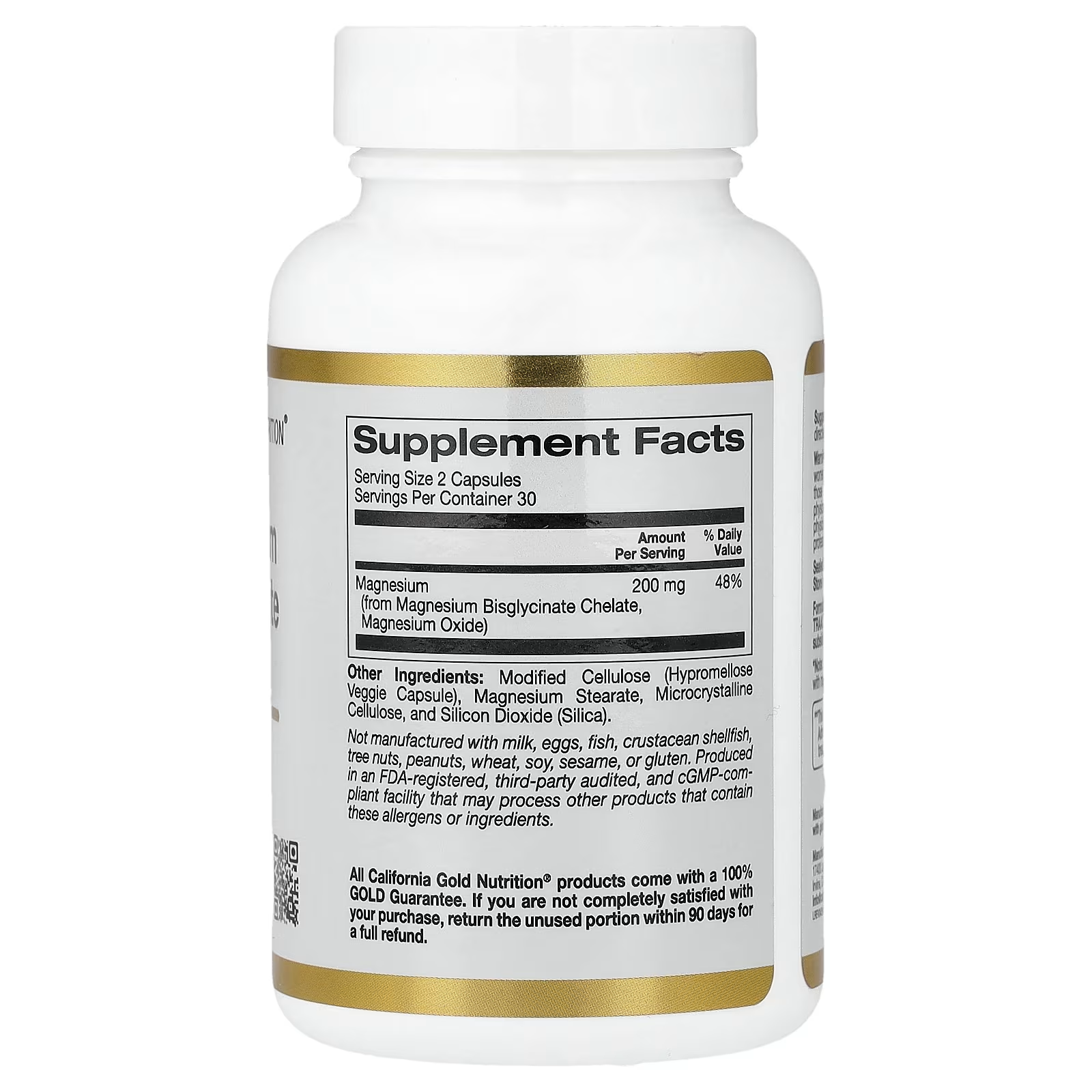 California Gold Nutrition, Magnesium Bisglycinate Chelate Capsules thumbnail 2