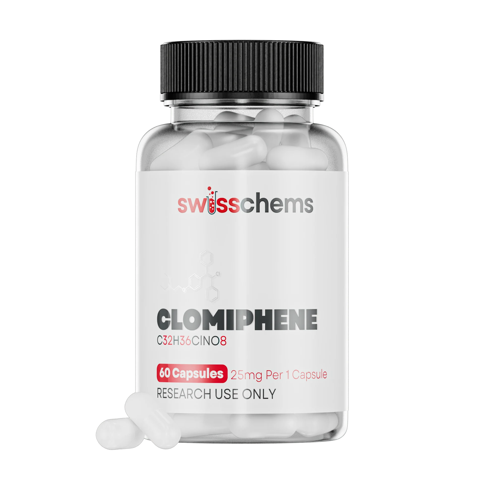 SwissChems clomiphene, 25mg Capsules In Pakistan thumbnail 2
