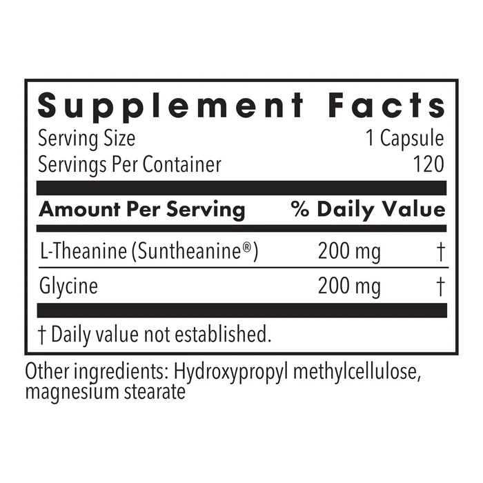 Allergy Research Group L-Theanine 200 mg Capsules thumbnail 2