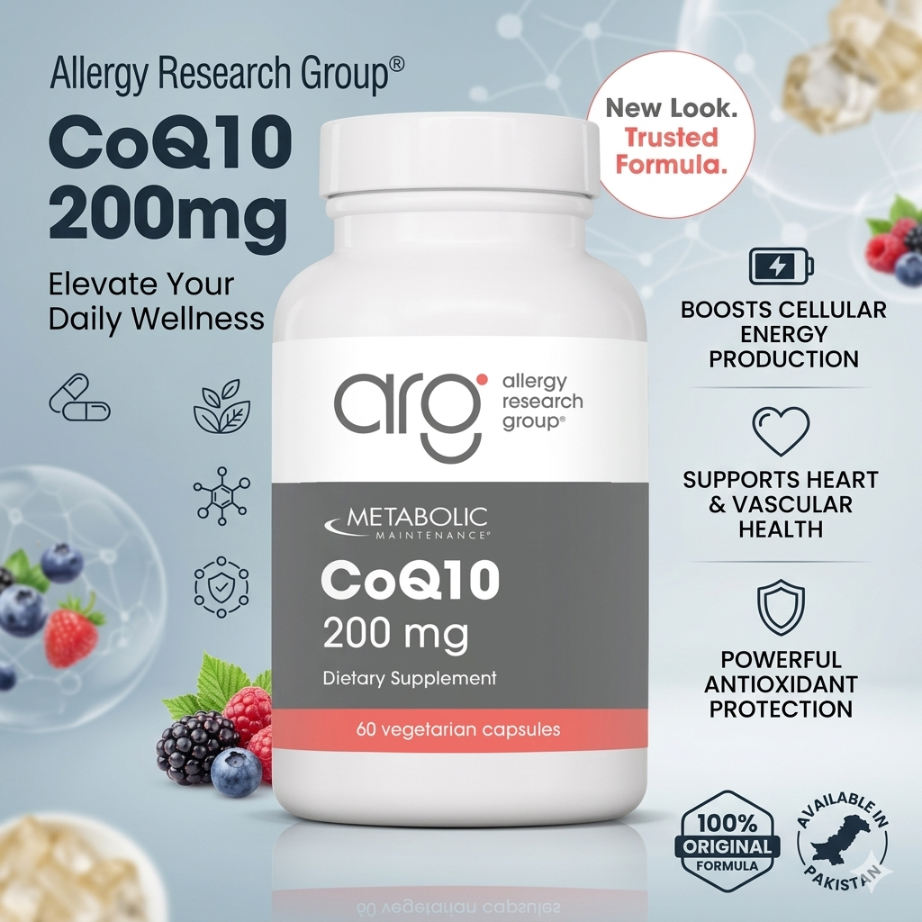 Allergy Research Group CoQ10 200 mg Capsules thumbnail 2