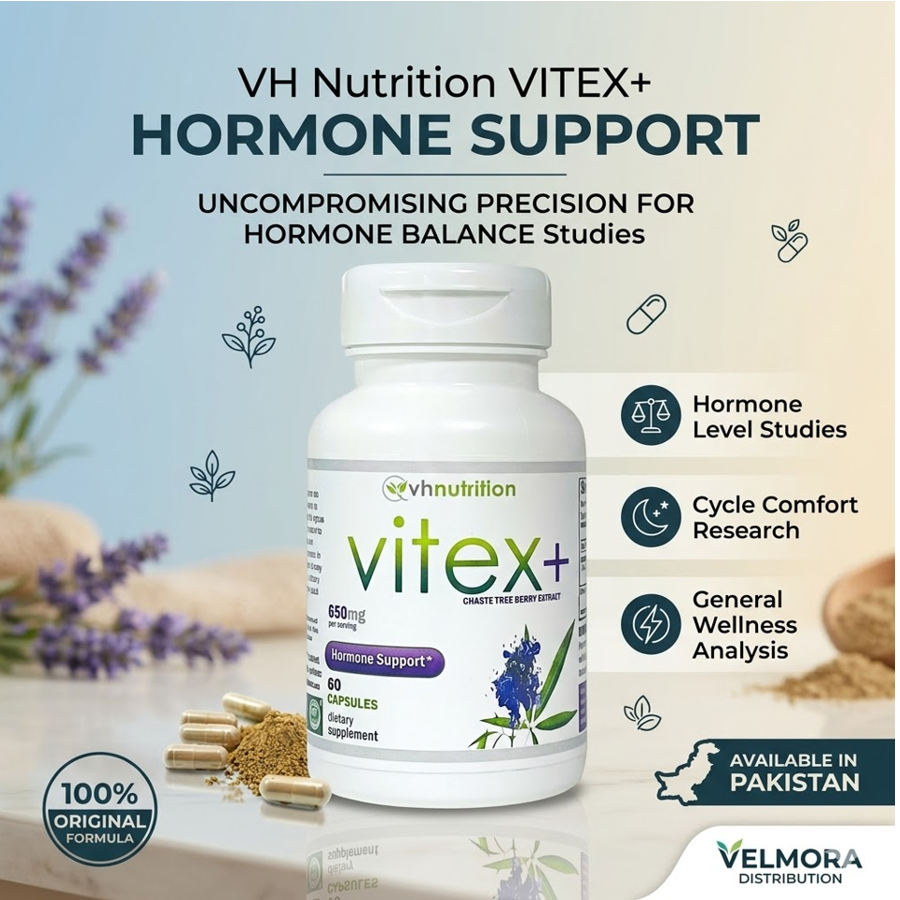 VH Nutrition Vitex 650mg Hormone Support Capsules in Pakistan thumbnail 2