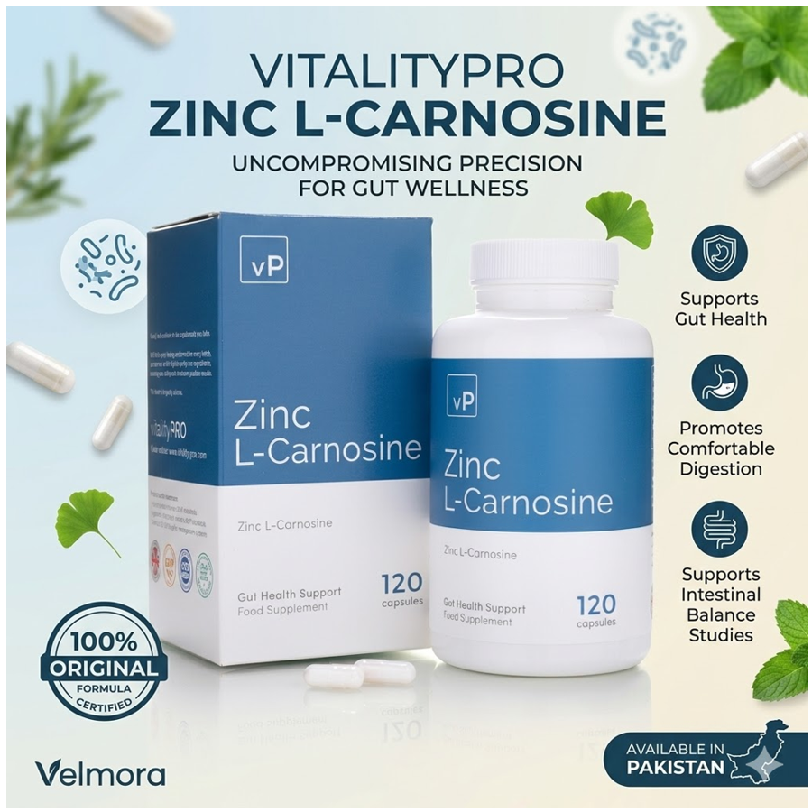 vP Vitality Pro Zinc L-Carnosine 37mg Capsules In Pakistan thumbnail 2