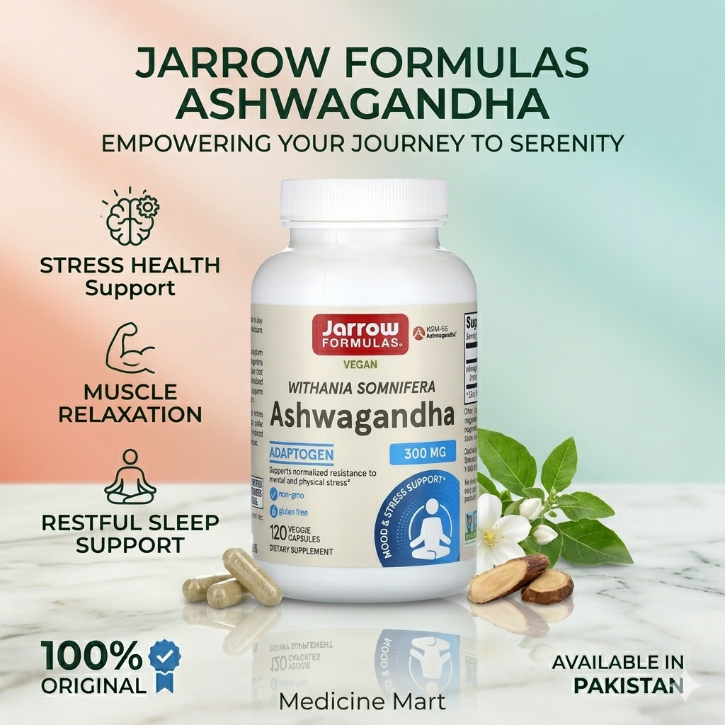 Jarrow Formulas Ashwagandha 300 Mg 120 Capsules Pakistan thumbnail 2