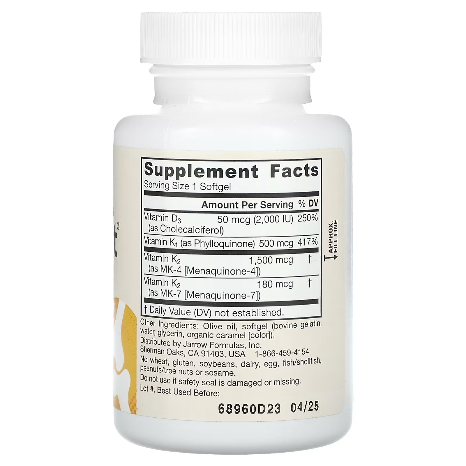 Jarrow Formulas, K-Right, 60 Softgels In Pakistan thumbnail 3