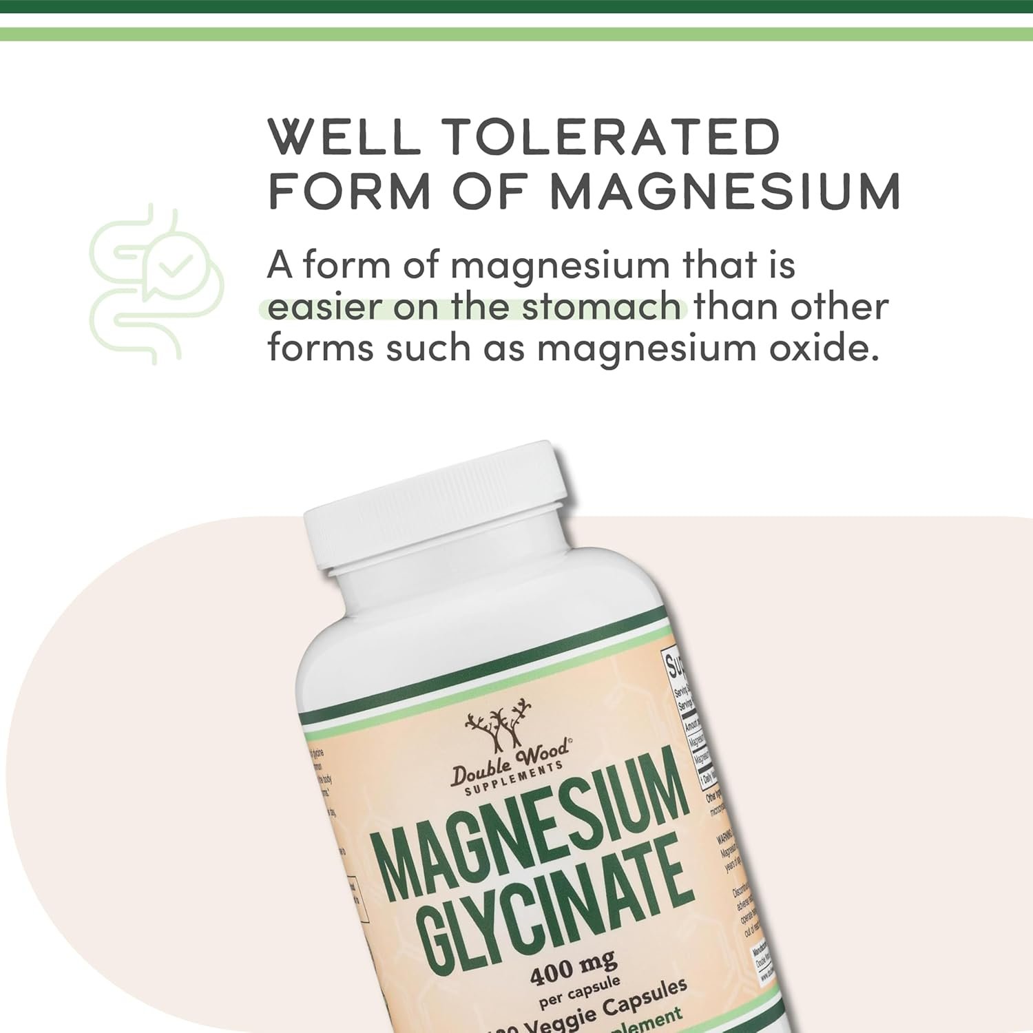 Double Wood Magnesium Glycinate 400 Mg Per Capsule In Pakistan thumbnail 2