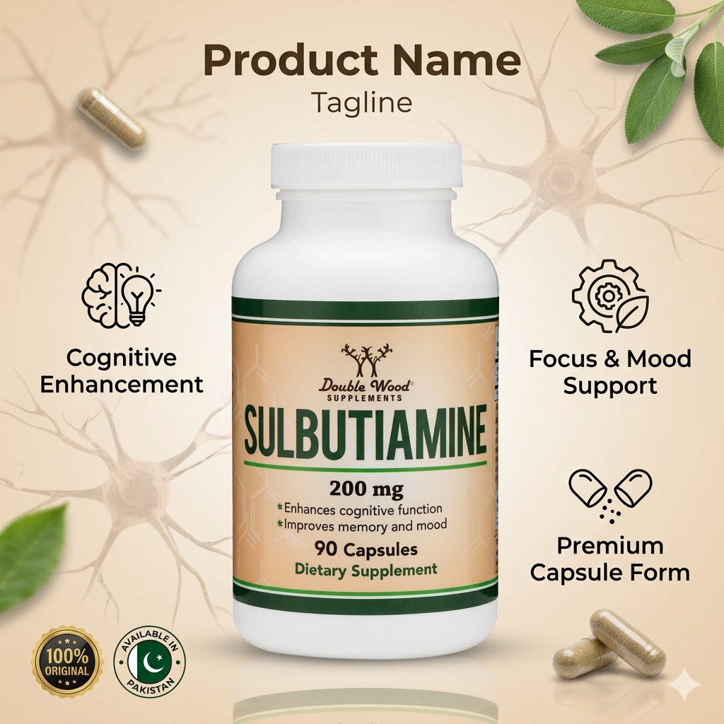Double Wood Sulbutiamine 200mg Capsules in Pakistan thumbnail 3
