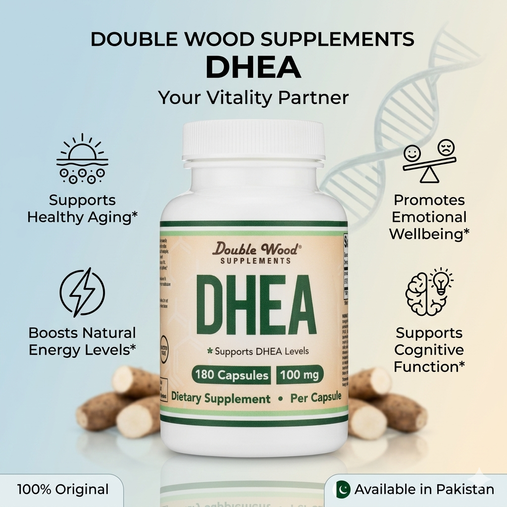 Double Wood DHEA 100mg 180 Capsules in Pakistan thumbnail 3