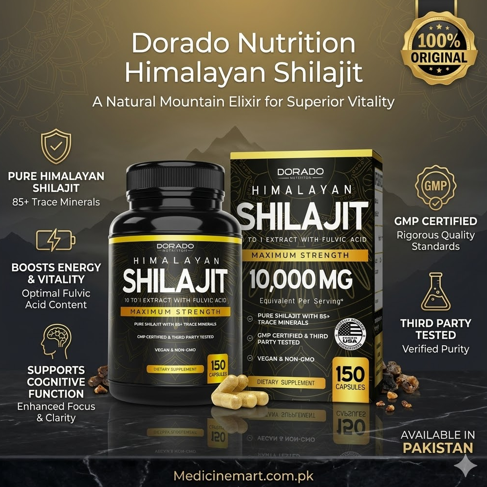Dorado Nutrition Shilajit Pure Himalayan 10000mg Capsules in Pakistan thumbnail 2