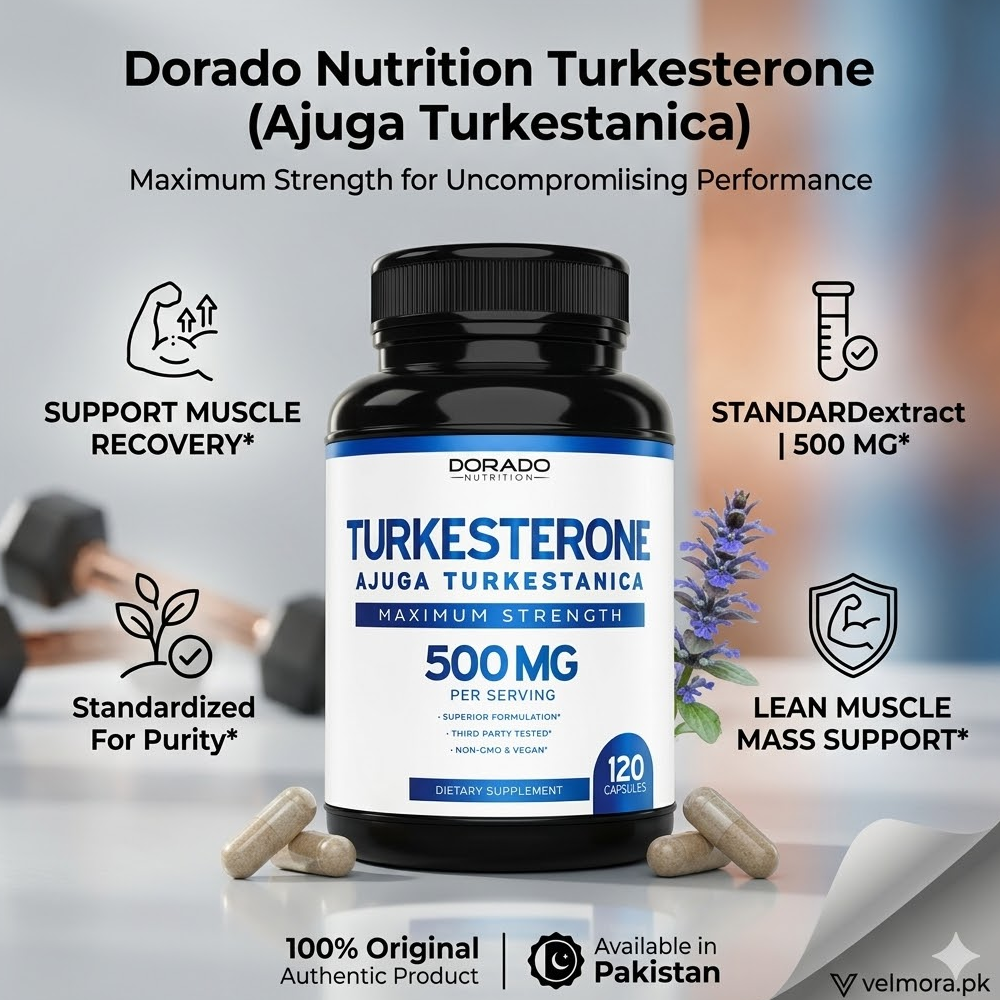 Dorado Nutrition Turkesterone Ajuga Turkestanica 500 Mg Capsules In Pakistan thumbnail 2