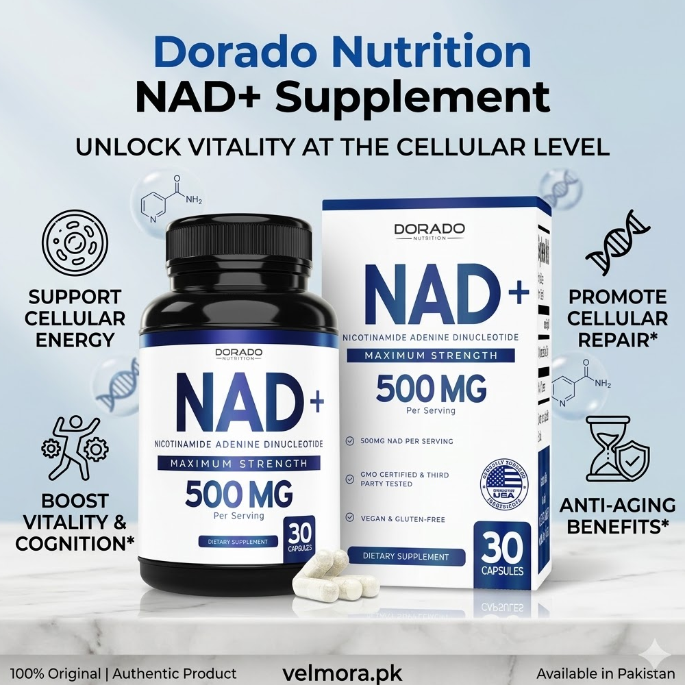 Dorado Nutrition Nad Supplement 500mg 30 Capsules In Pakistan thumbnail 2