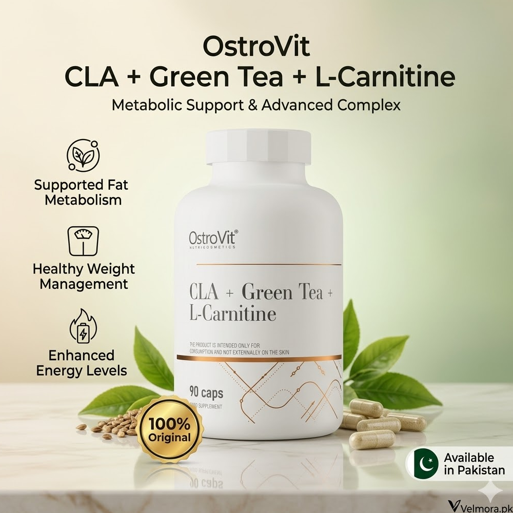 Ostrovit Cla + Green Tea + L-carnitine 90 Capsules In Pakistan thumbnail 2