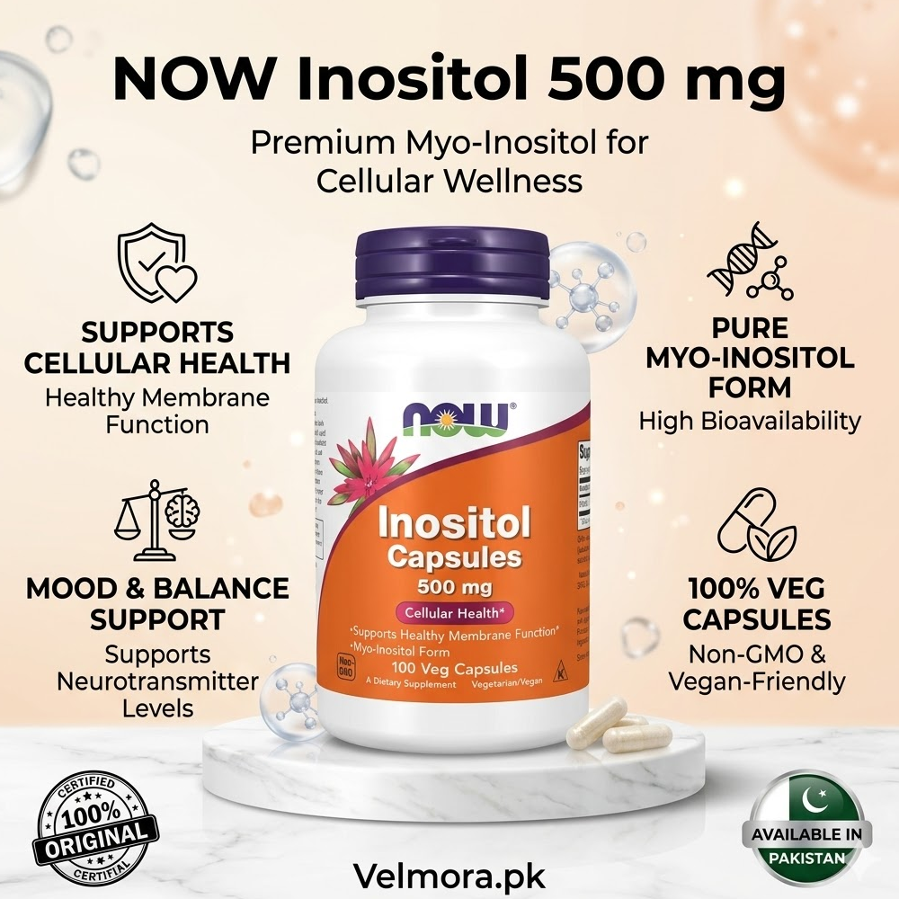 Now Foods Inositol 500mg 100 Veg Capsules In Pakistan thumbnail 2