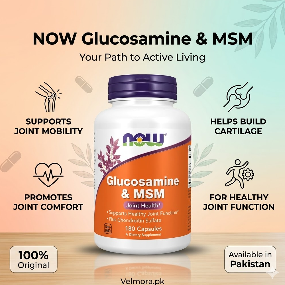 Now Foods Glucosamine & Msm 180 Capsules In Pakistan thumbnail 2