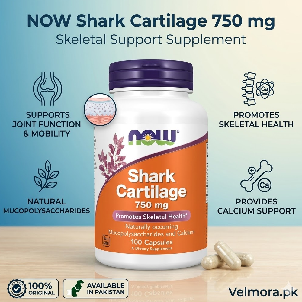 Now Foods Shark Cartilage 100 Capsules In Pakistan thumbnail 2