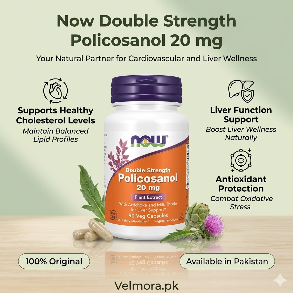 Now Foods Policosanol 90 Veg Capsules In Pakistan thumbnail 2