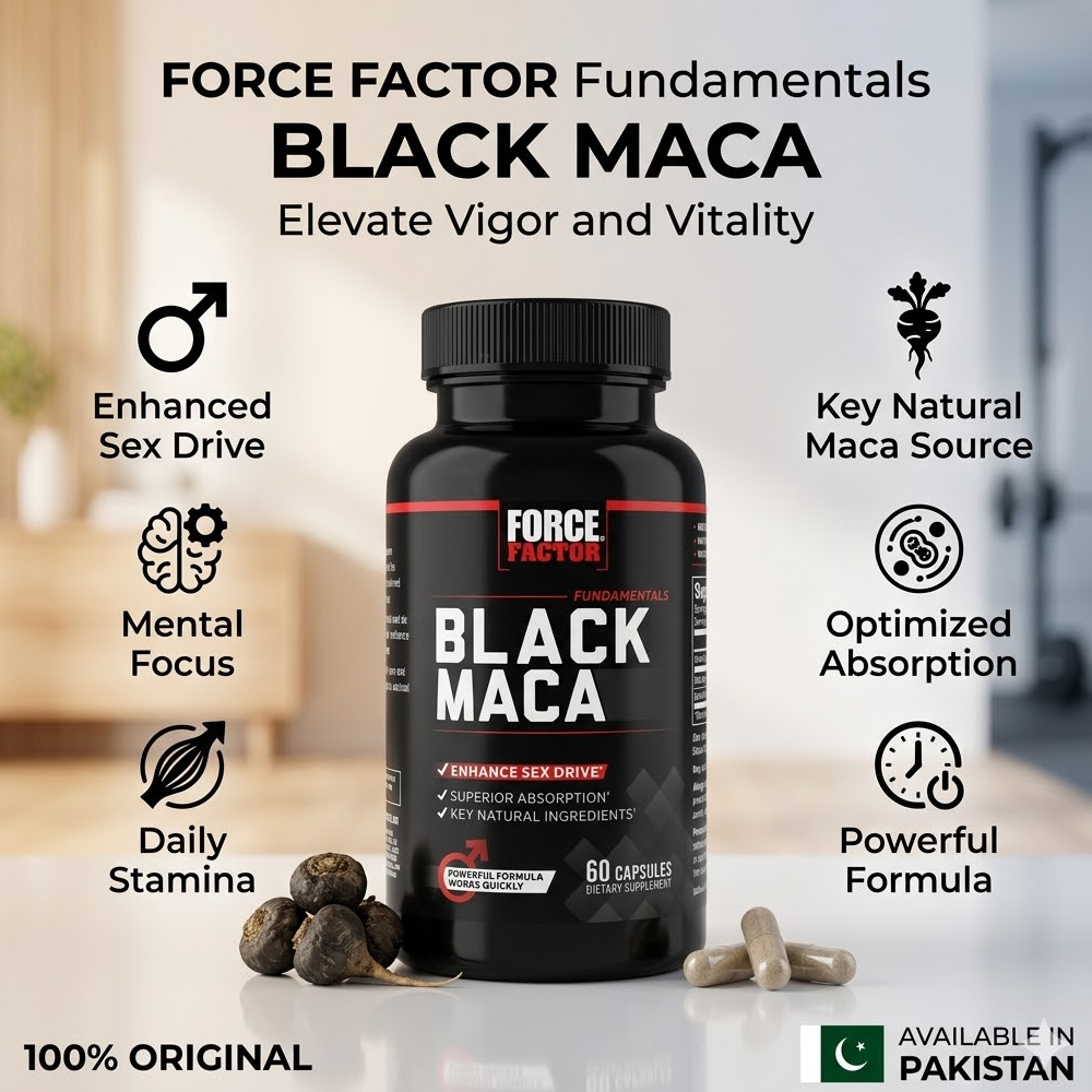 Force Factor Fundamentals Black Maca Capsules in Pakistan thumbnail 2