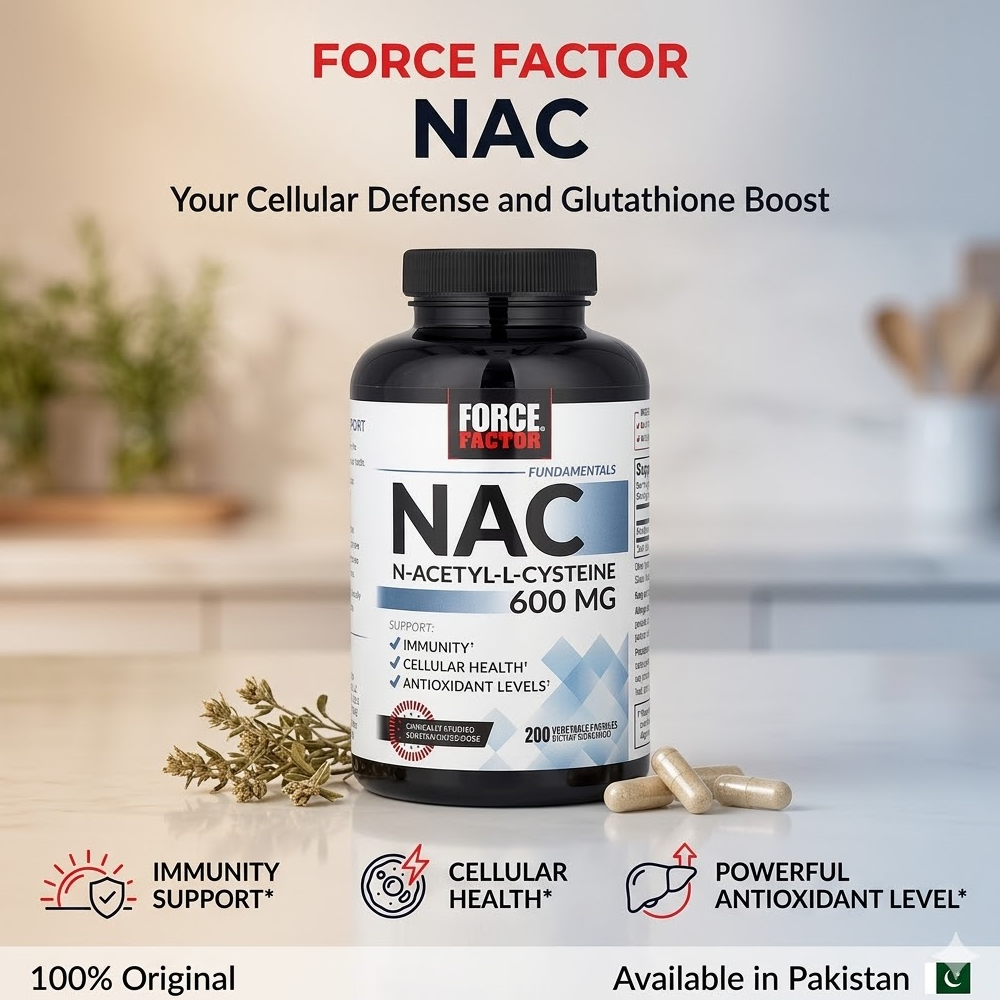Force Factor Nac 600 Mg Vegetable Capsules In Pakistan thumbnail 2