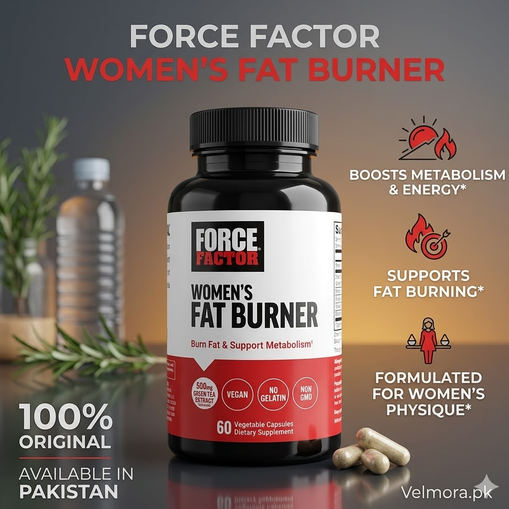 Force Factor Women’s Fat Burner Vegetable Capsules In Pakistan thumbnail 2