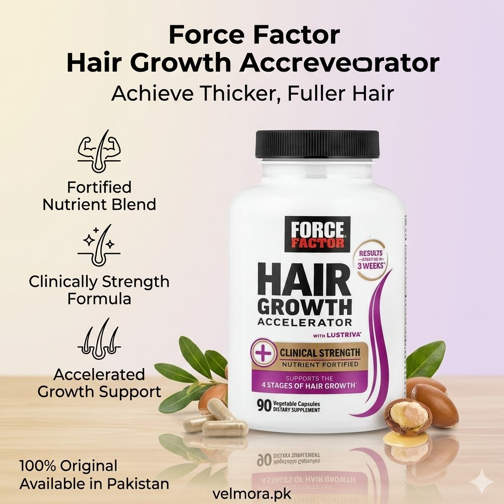 Force Factor Hair Growth Accelerator With Lustriva® Vegetable Capsules In Pakistan thumbnail 2