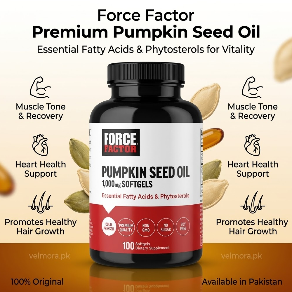 Force Factor Pumpkin Seed Oil 1000mg Softgels In Pakistan thumbnail 2
