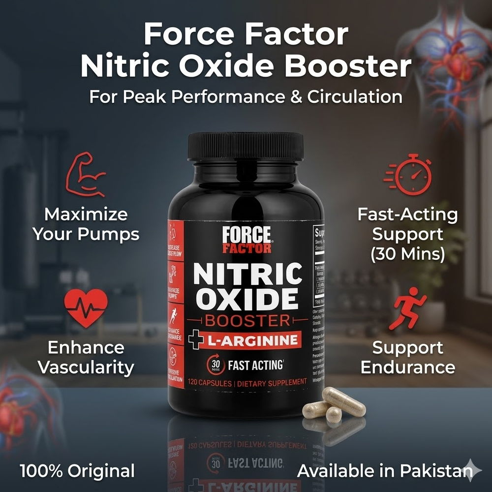 Force Factor Nitric Oxide Booster + L-arginine Capsules In Pakistan thumbnail 2