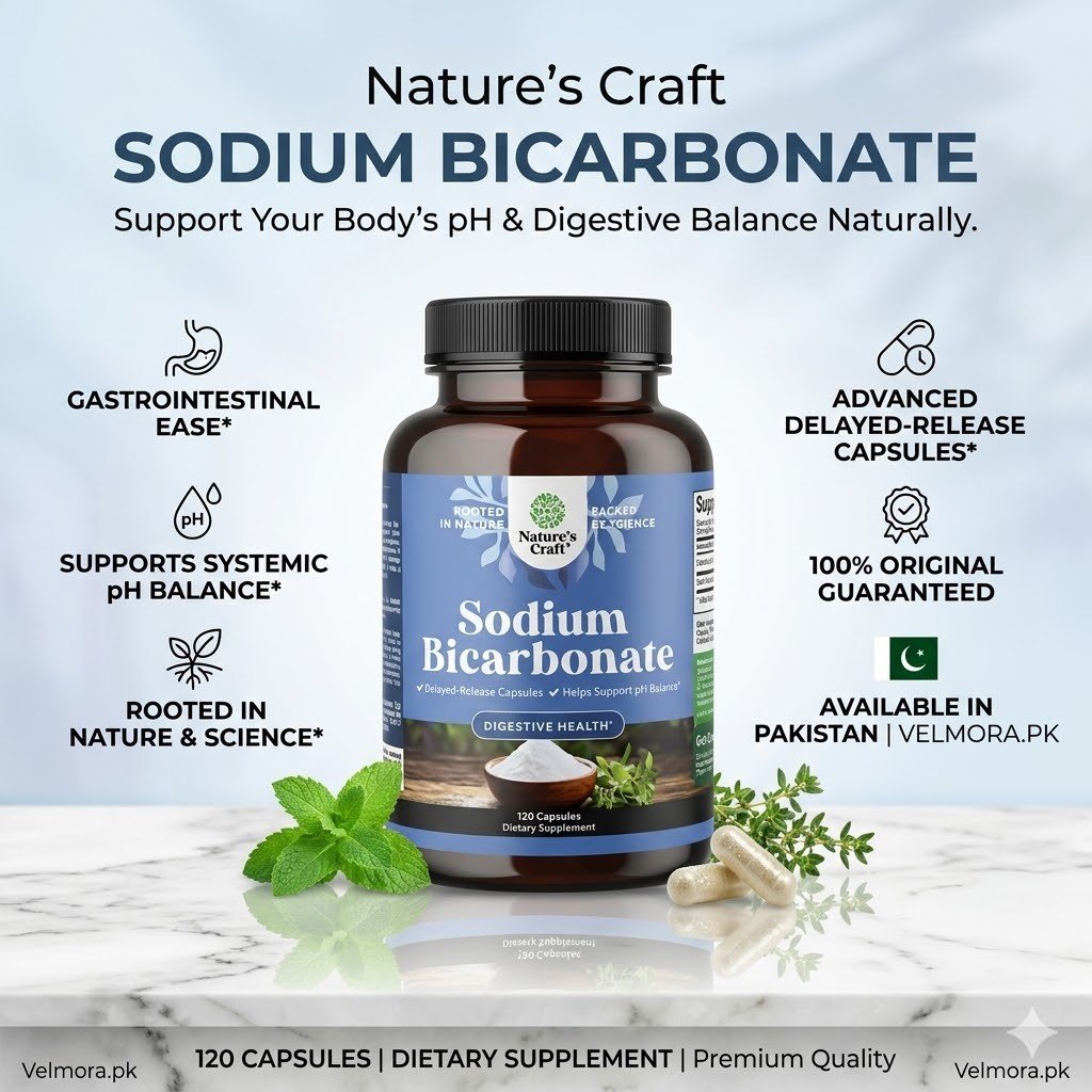 Nature's Craft Sodium Bicarbonate 650mg Capsules thumbnail 2
