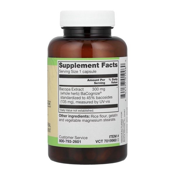 Vitacost Root2 Bacopa Extract with BaCognize® 300 mg 120 Capsules in Pakistan thumbnail 2
