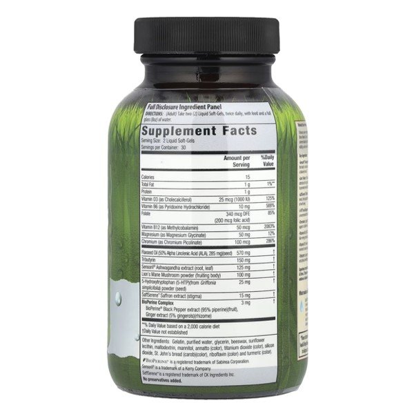 Irwin Naturals Ashwagandha 60 Liquid Soft-Gels in Pakistan thumbnail 2