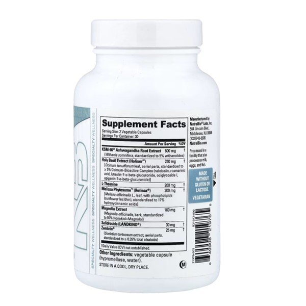 NutraBio Quiet Mind 60 Capsules in Pakistan thumbnail 2