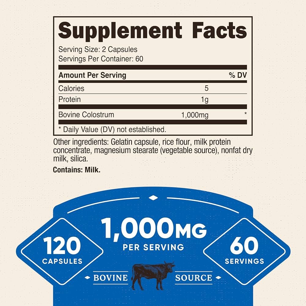 Nutricost Colostrum Capsules 500mg Price in Pakistan thumbnail 2