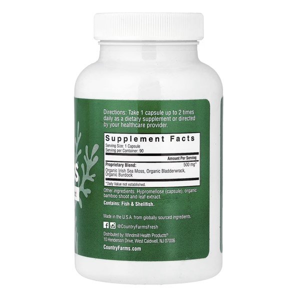 Country Farms Irish Sea Moss 90 Capsules in Pakistan thumbnail 2