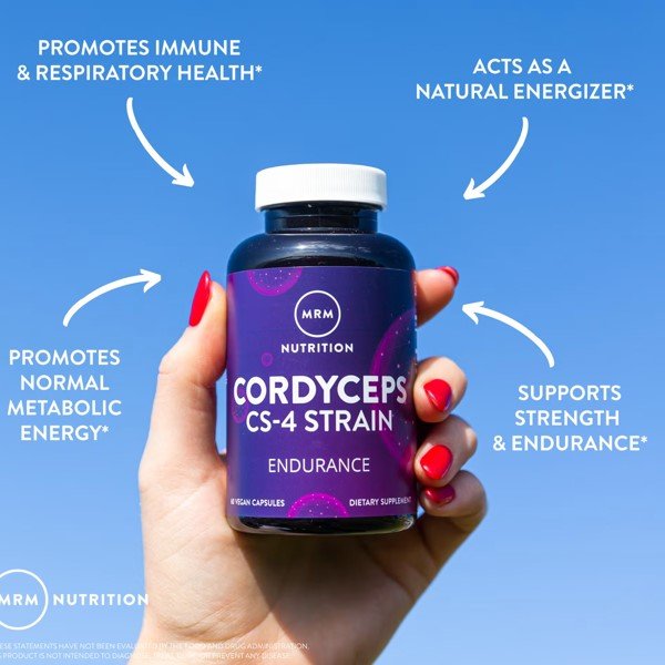 MRM Nutrition Cordyceps CS-4 Strain 750 mg Vegan Capsules thumbnail 2
