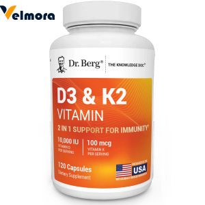 Dr. Berg D3 &amp; K2 Vitamins for Bone &amp; Immune Support Capsules in Pakistan